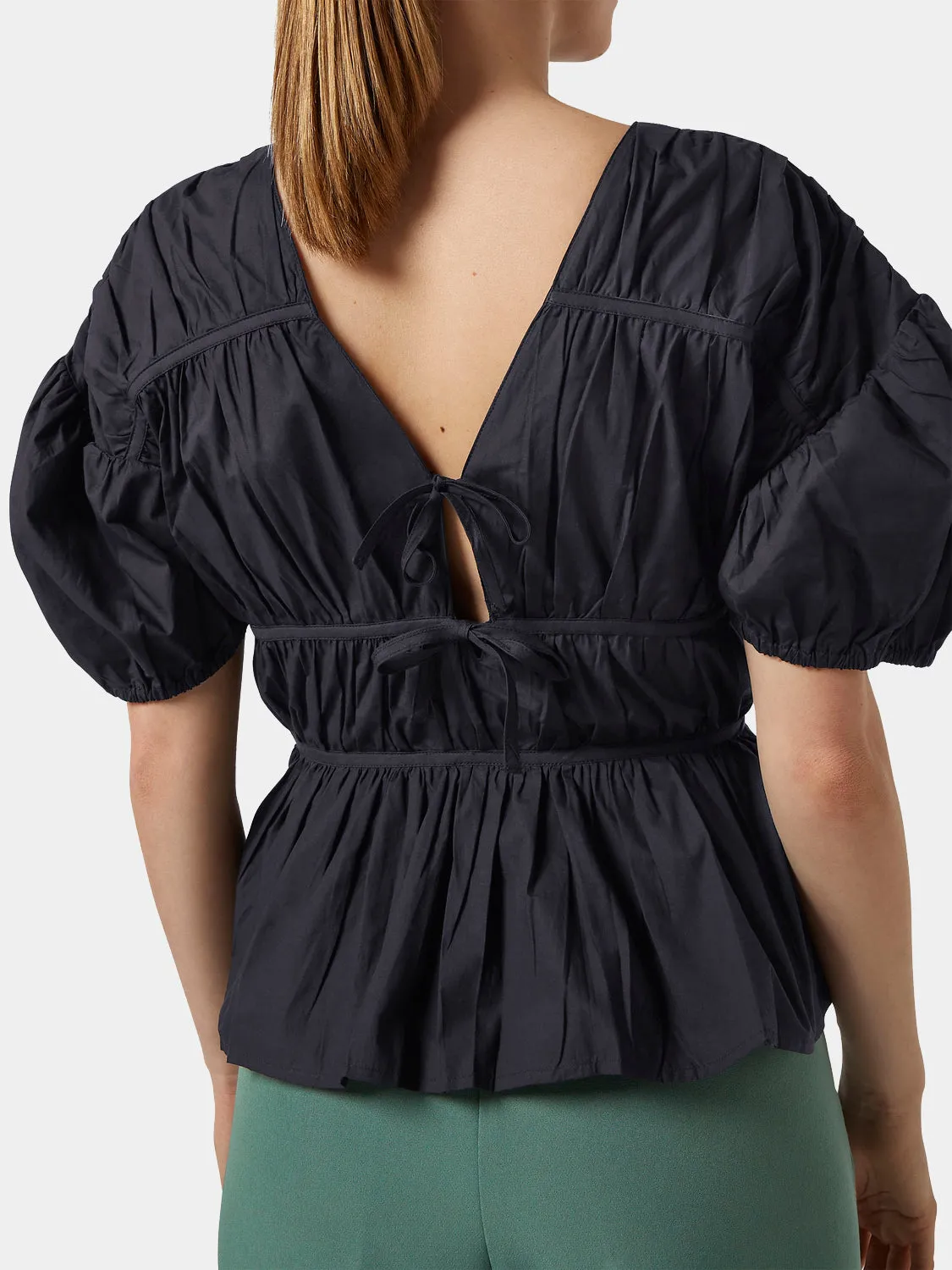 Gathered balloon sleeve top sold by Scotch & Soda product image thumbnail 5