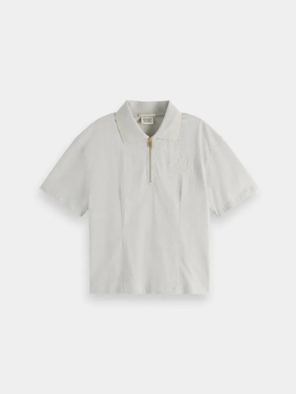 Quarter zip polo sold by Scotch and Soda