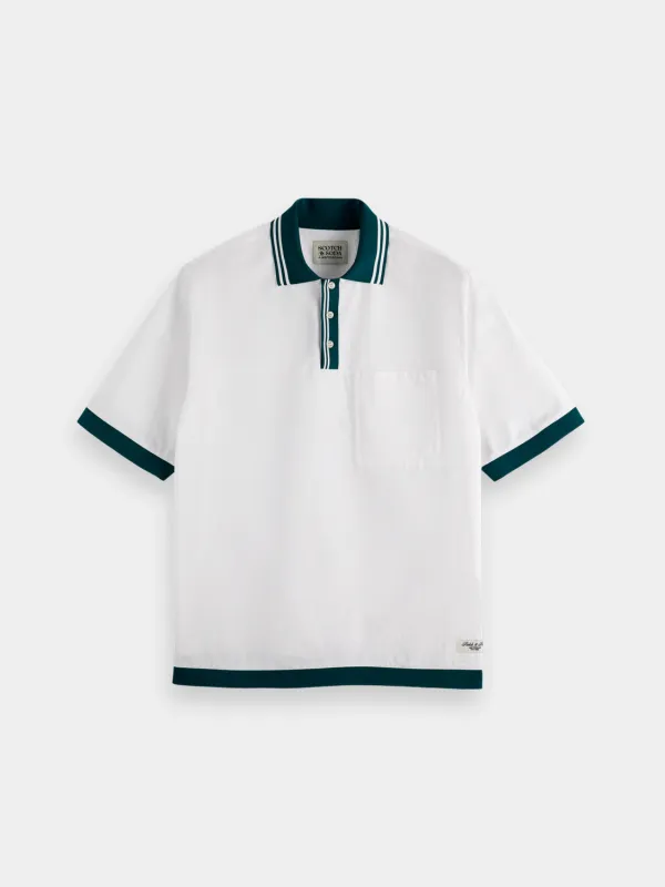 Poplin polo shirt sold by Scotch and Soda