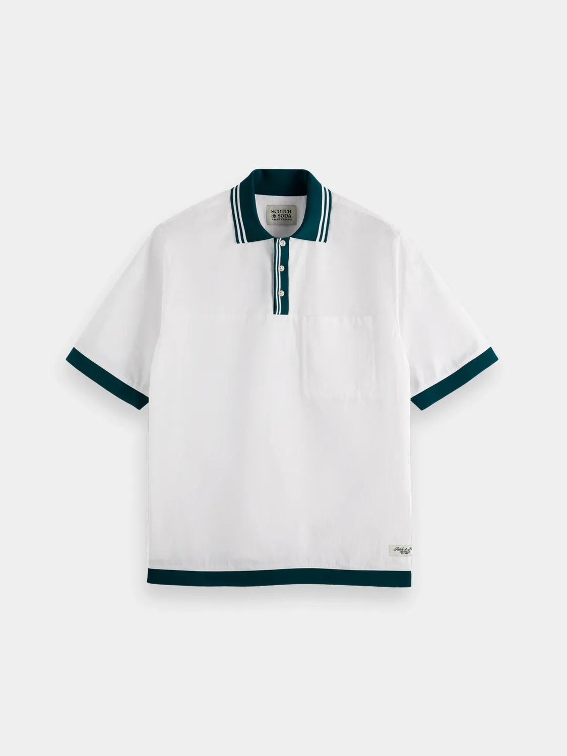 Poplin polo shirt sold by Scotch & Soda