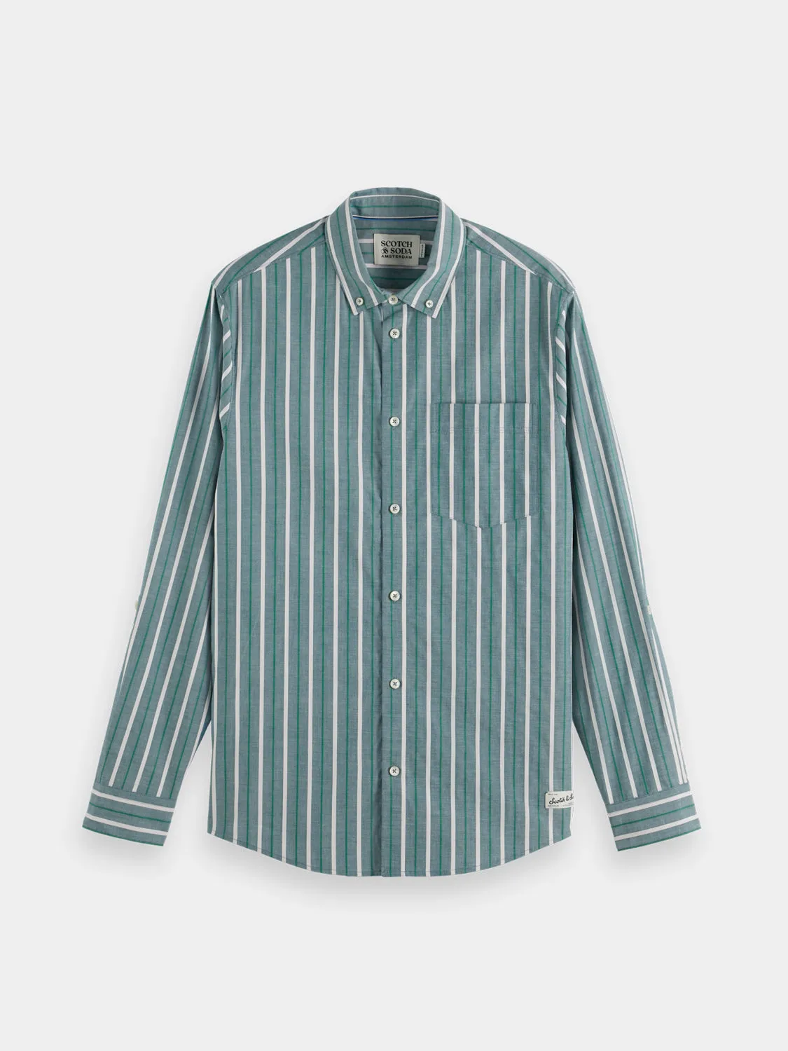 Dobby striped shirt sold by Scotch & Soda