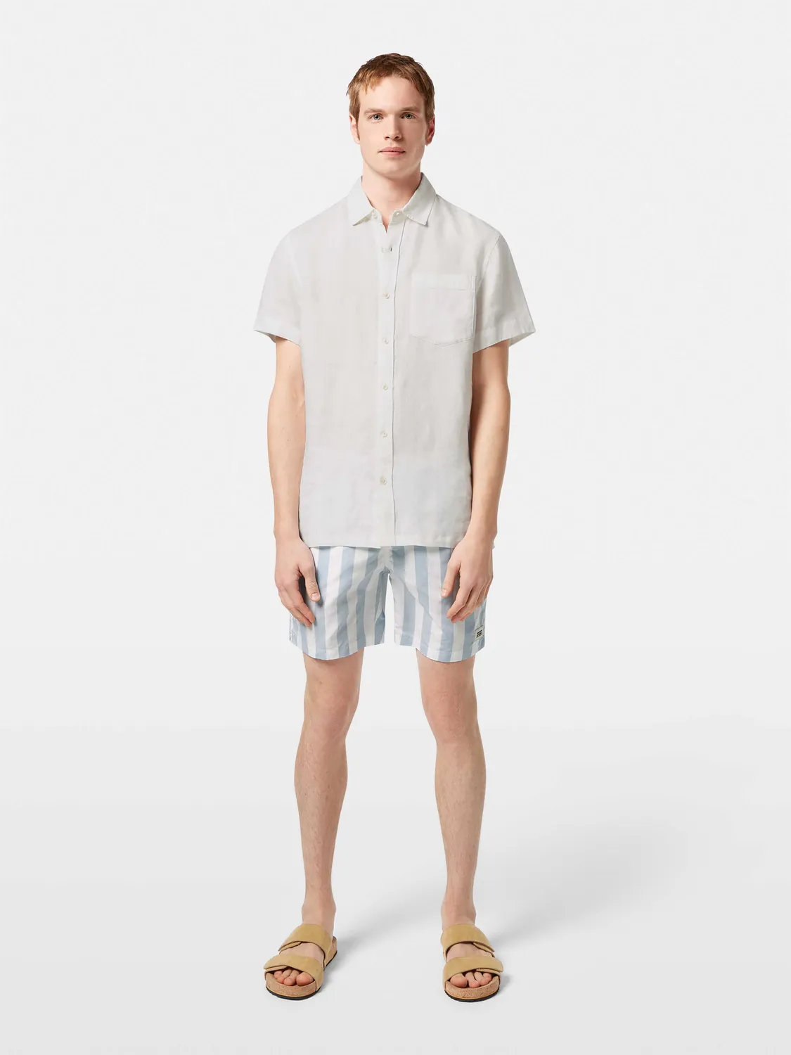 Short sleeved linen shirt sold by Scotch and Soda product image thumbnail 4