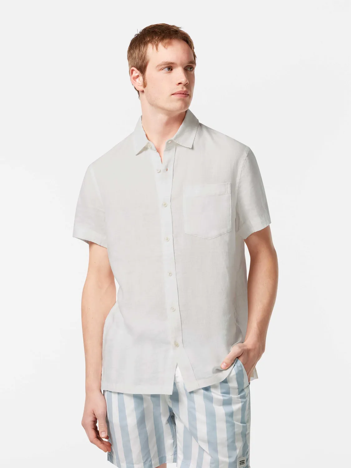 Short sleeved linen shirt sold by Scotch and Soda product image thumbnail 2