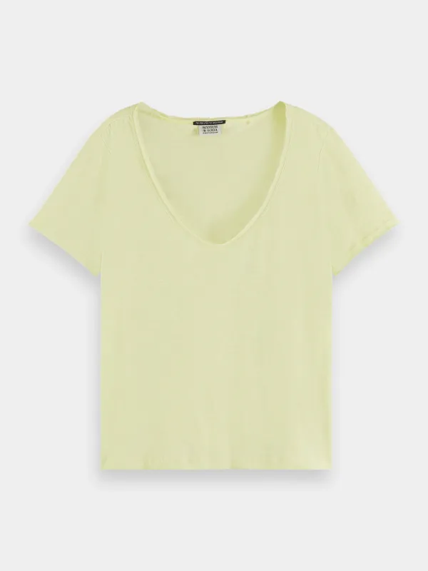 V-neck slub t-shirt sold by Scotch and Soda
