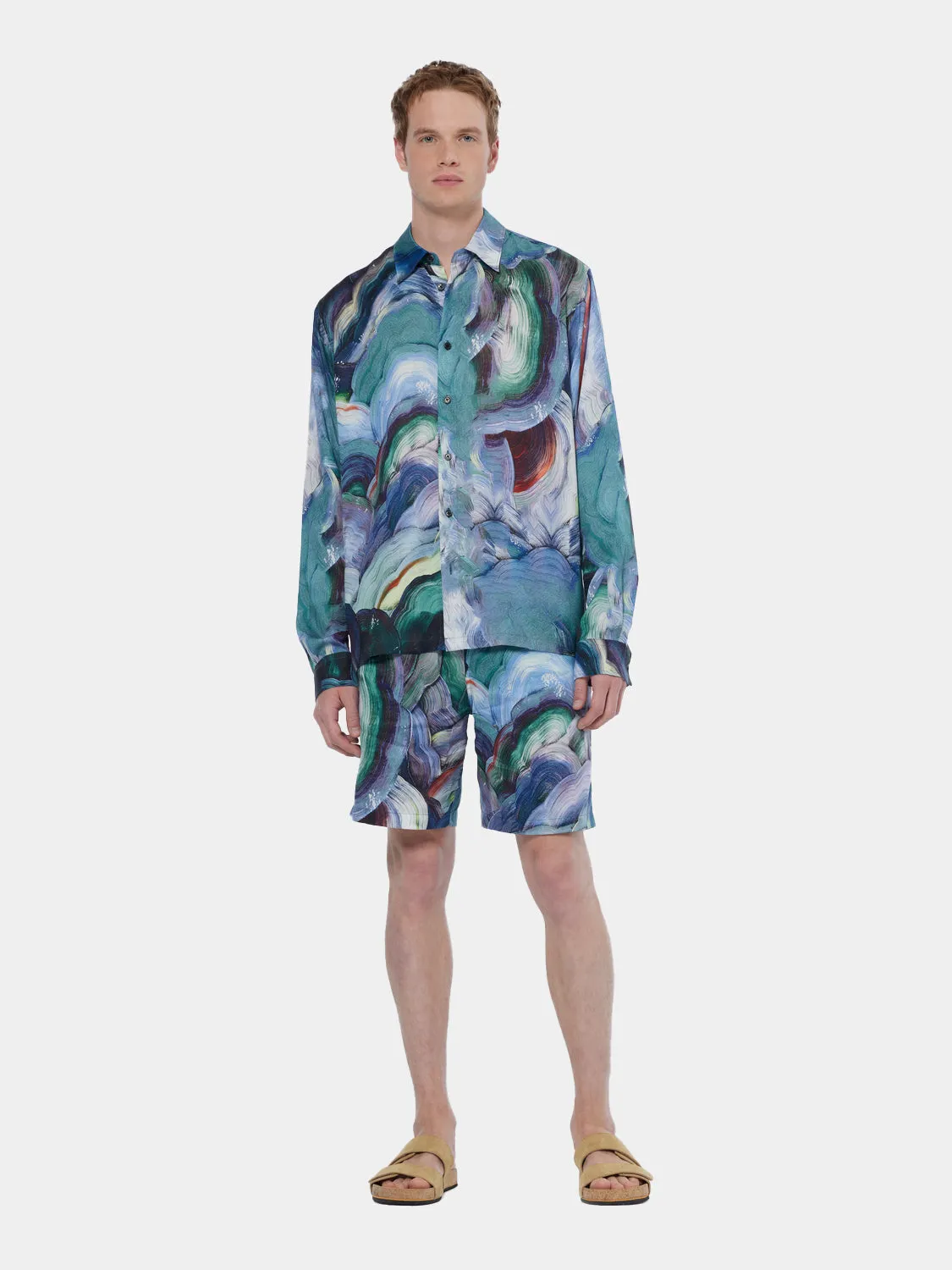 Printed tencel shirt sold by Scotch and Soda product image thumbnail 5