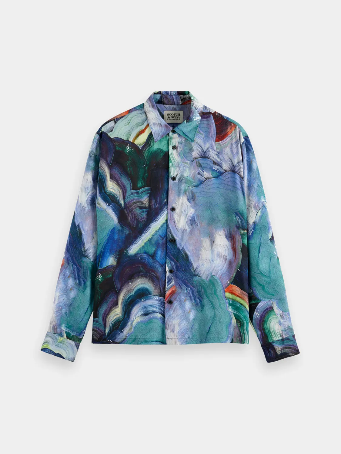 Printed tencel shirt sold by Scotch and Soda