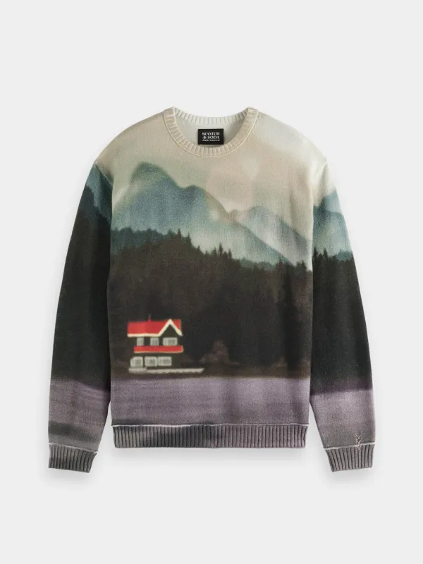 Printed crewneck pullover sold by Scotch and Soda