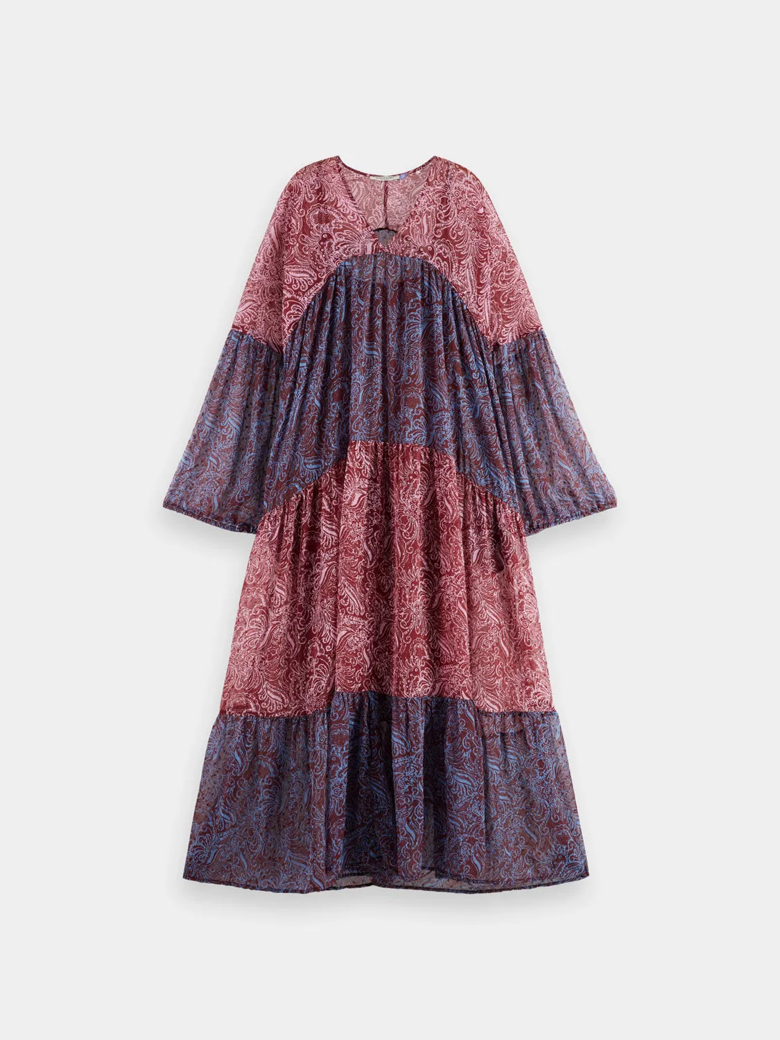 Printed fil coupe maxi dress sold by Scotch & Soda