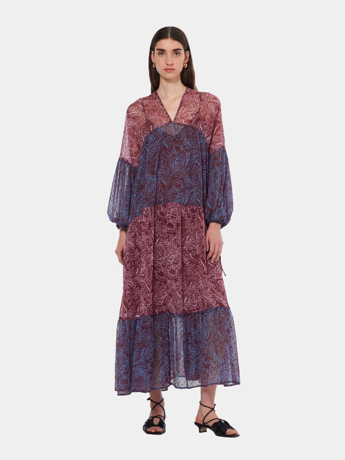 Printed fil coupe maxi dress sold by Scotch & Soda product image thumbnail 2