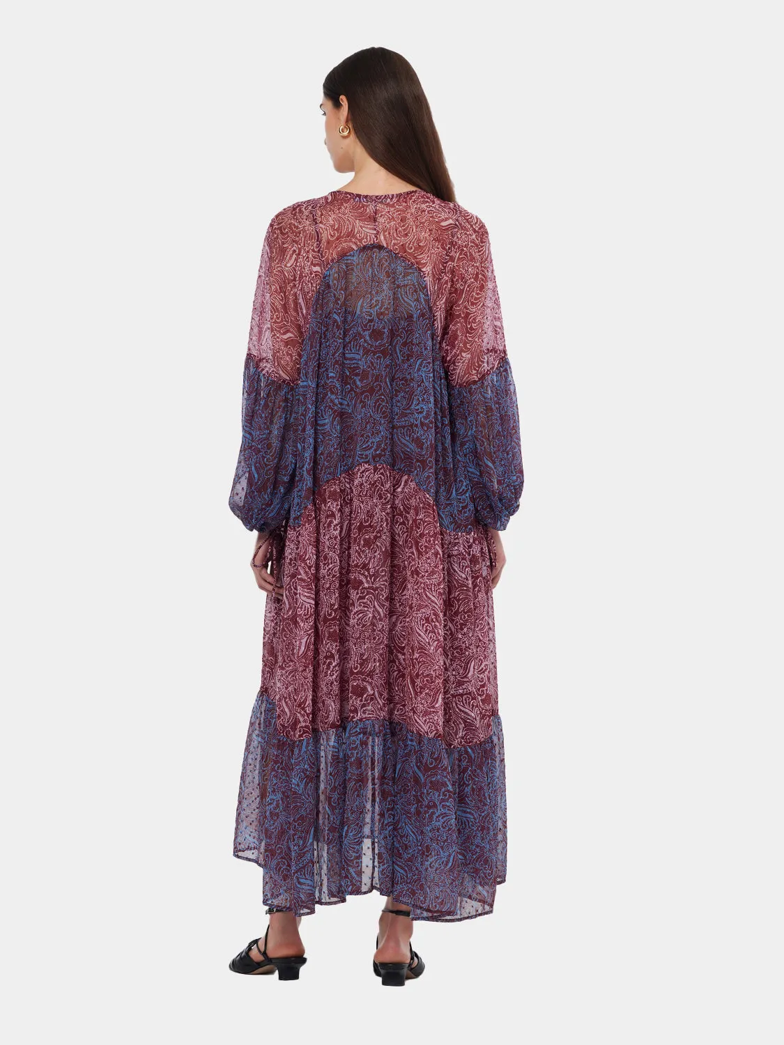 Printed fil coupe maxi dress sold by Scotch & Soda product image thumbnail 3