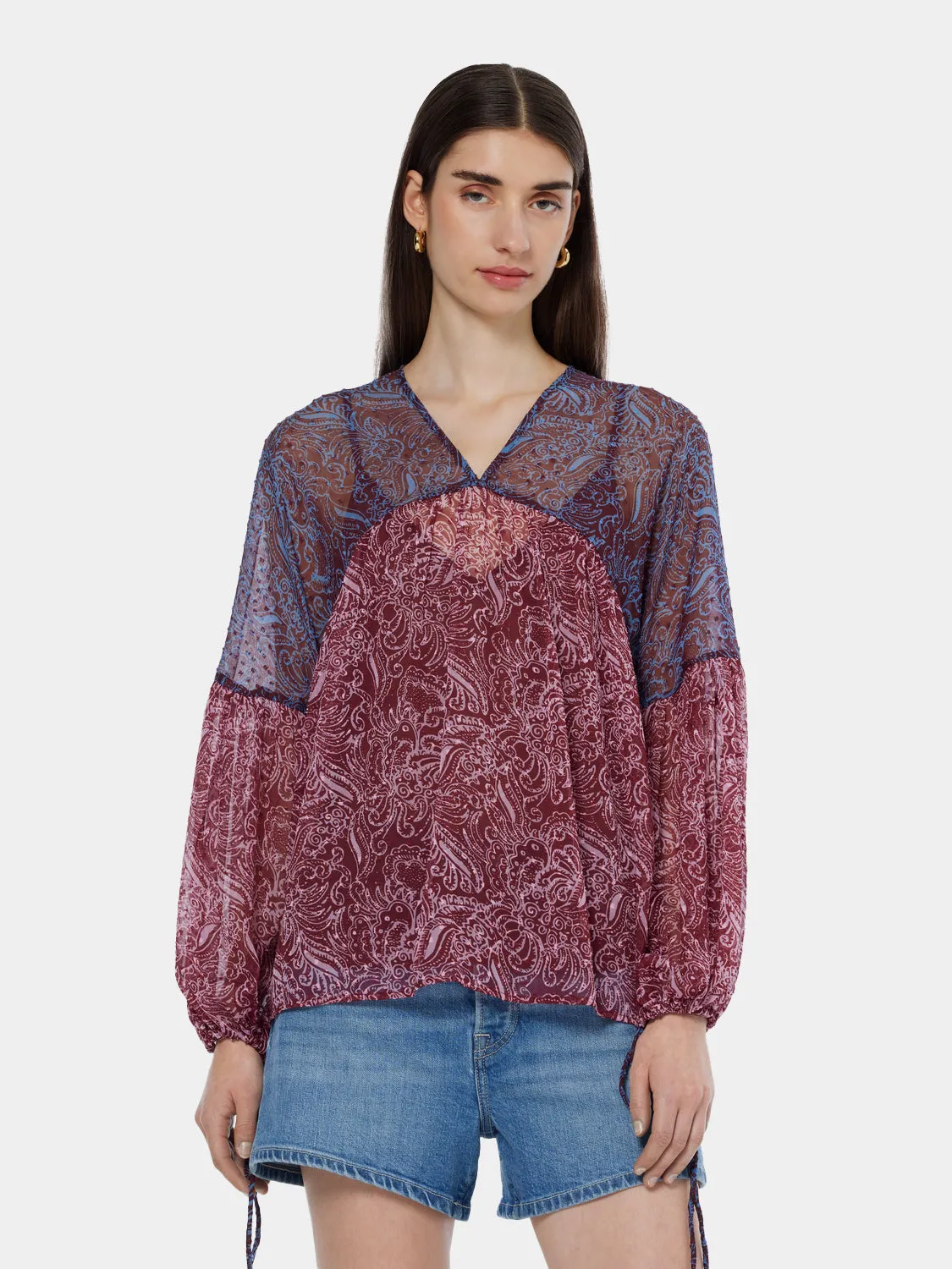 Printed fil coupe top sold by Scotch & Soda product image thumbnail 2