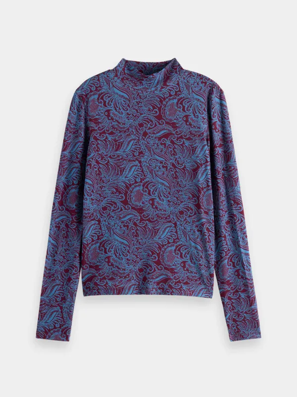 Printed mock neck sold by Scotch and Soda
