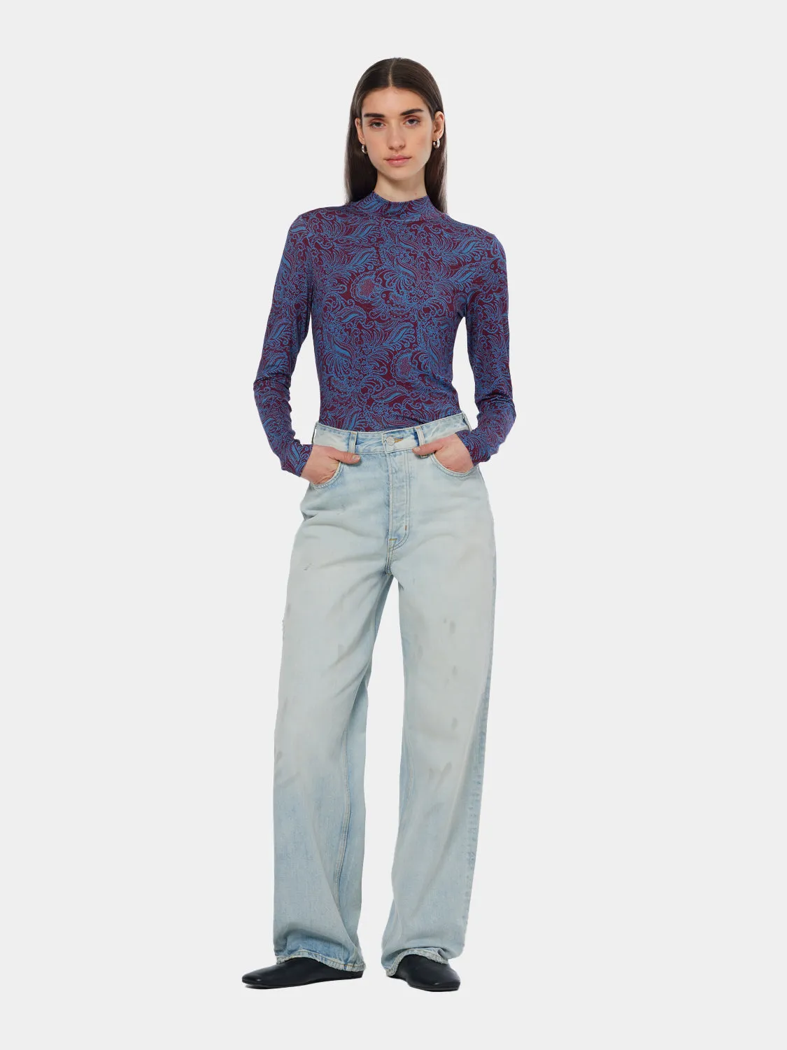 Printed mock neck sold by Scotch and Soda product image thumbnail 4