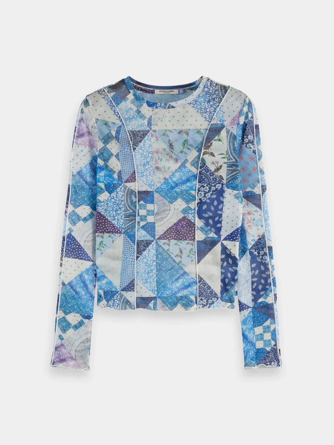 Print mesh top sold by Scotch and Soda