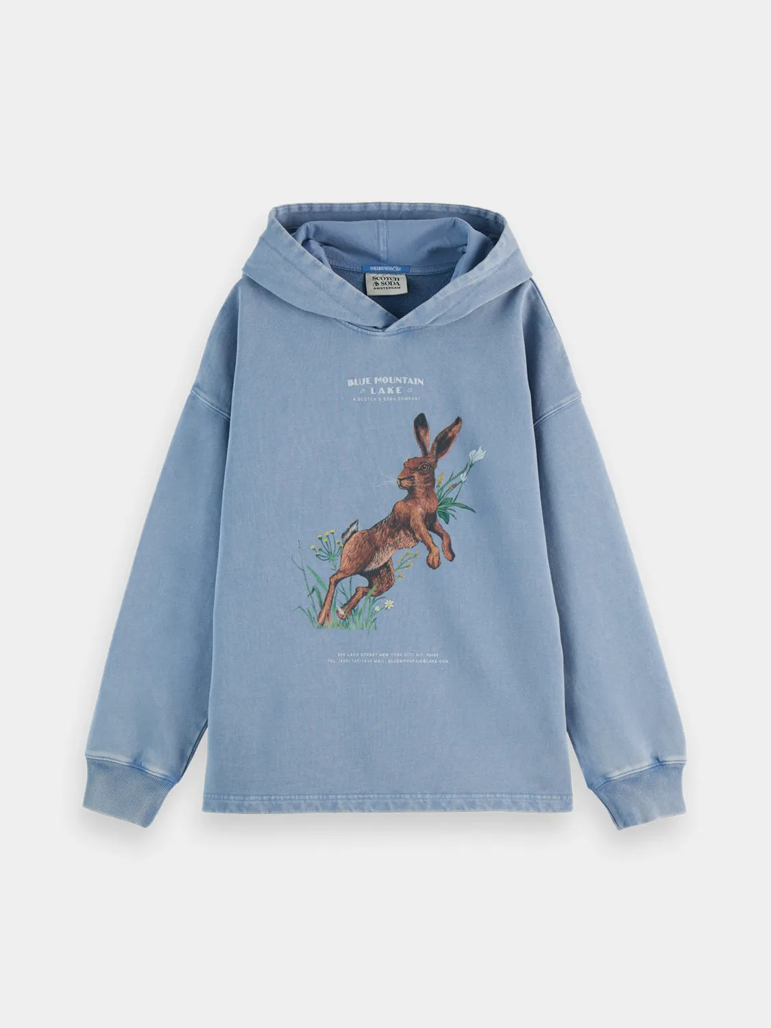 Washed artwork hoodie sold by Scotch and Soda