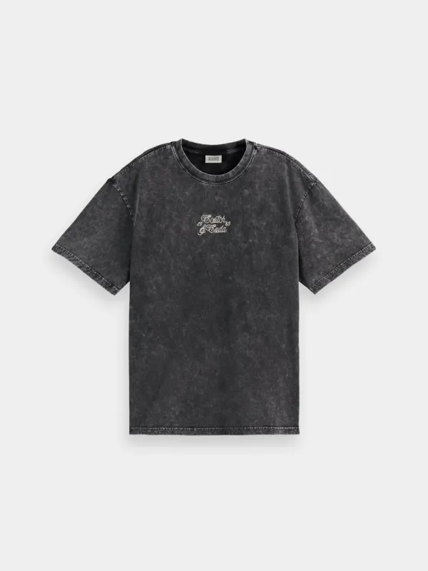 Washed logo t-shirt sold by Scotch and Soda