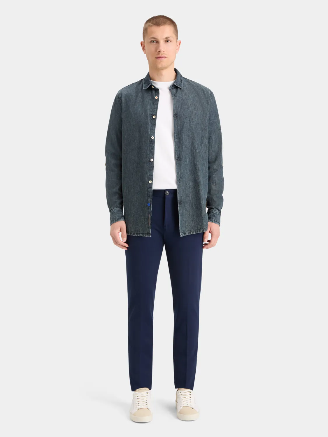 Washed black denim shirt sold by Scotch and Soda product image thumbnail 4