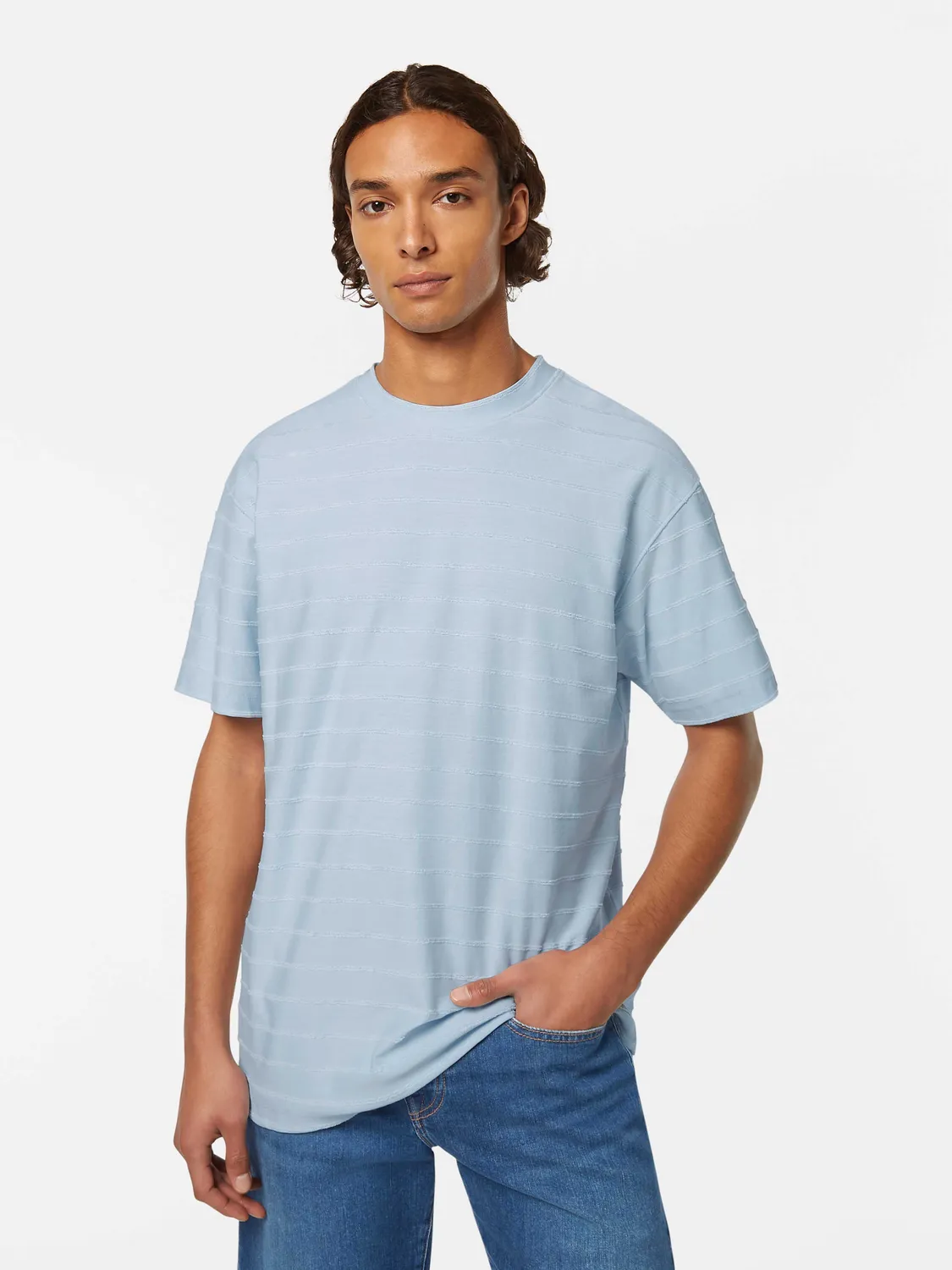 Towelling striped t-shirt sold by Scotch & Soda product image thumbnail 2