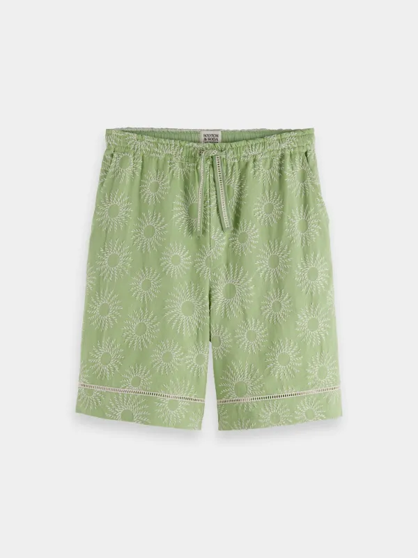 Embroidered shorts sold by Scotch and Soda