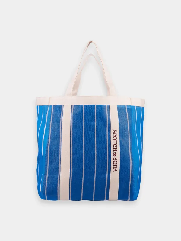 Striped beach bag sold by Scotch and Soda