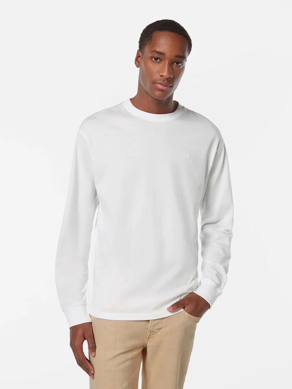 Logo long sleeved t-shirt sold by Scotch and Soda product image thumbnail 2