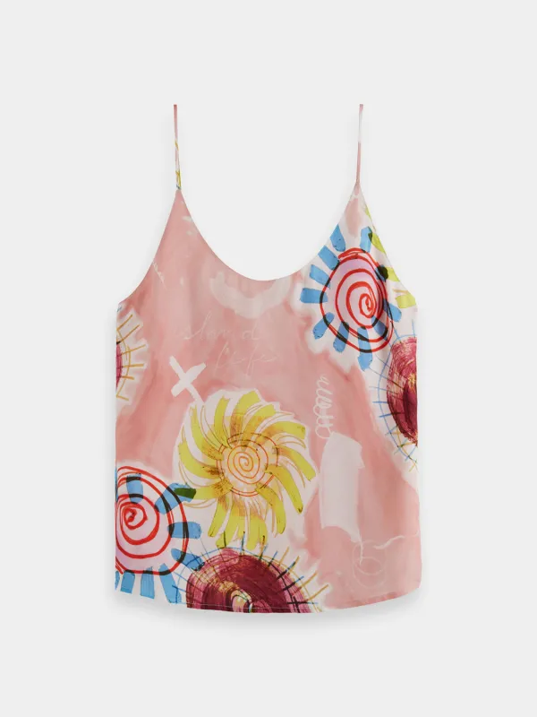 Jersey woven tank sold by Scotch and Soda