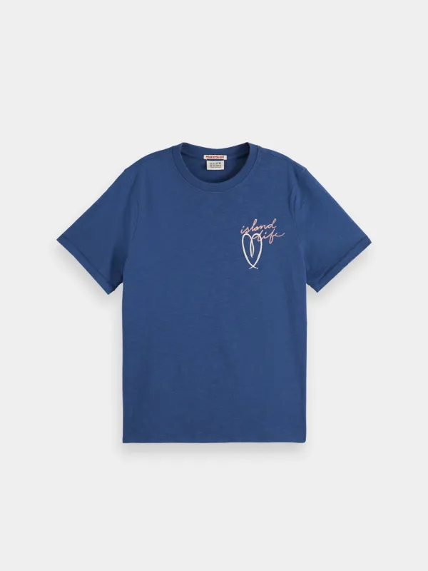 Embroidered t-shirt sold by Scotch and Soda