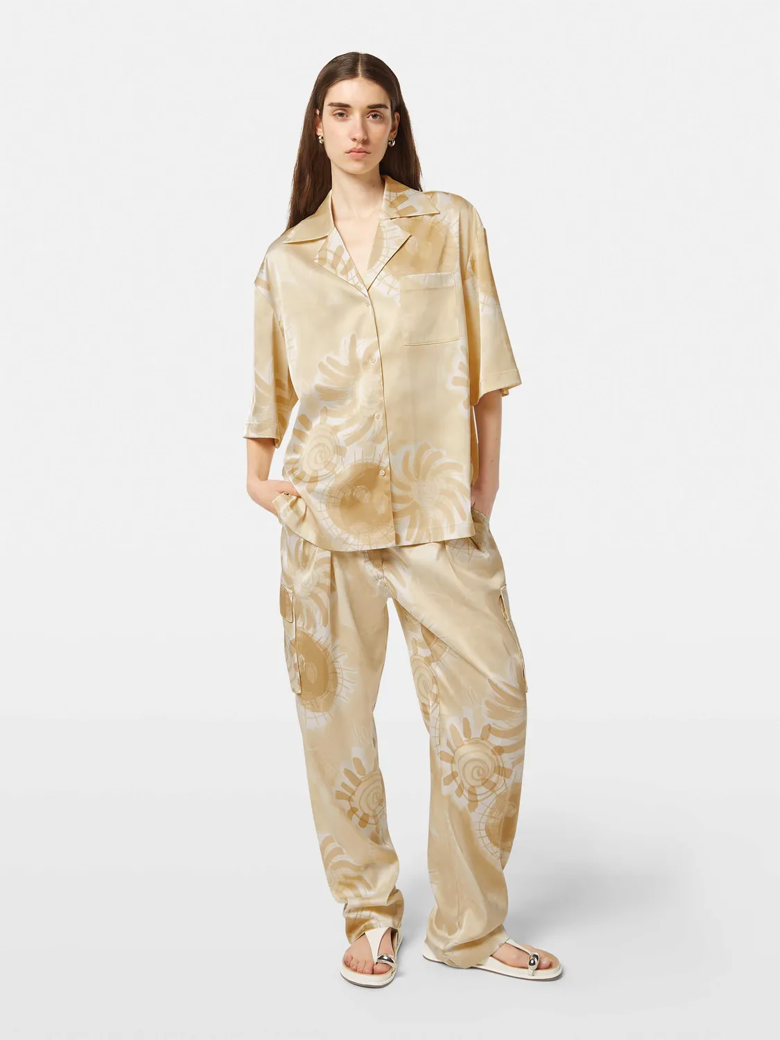 Satin short sleeved shirt sold by Scotch and Soda product image thumbnail 4