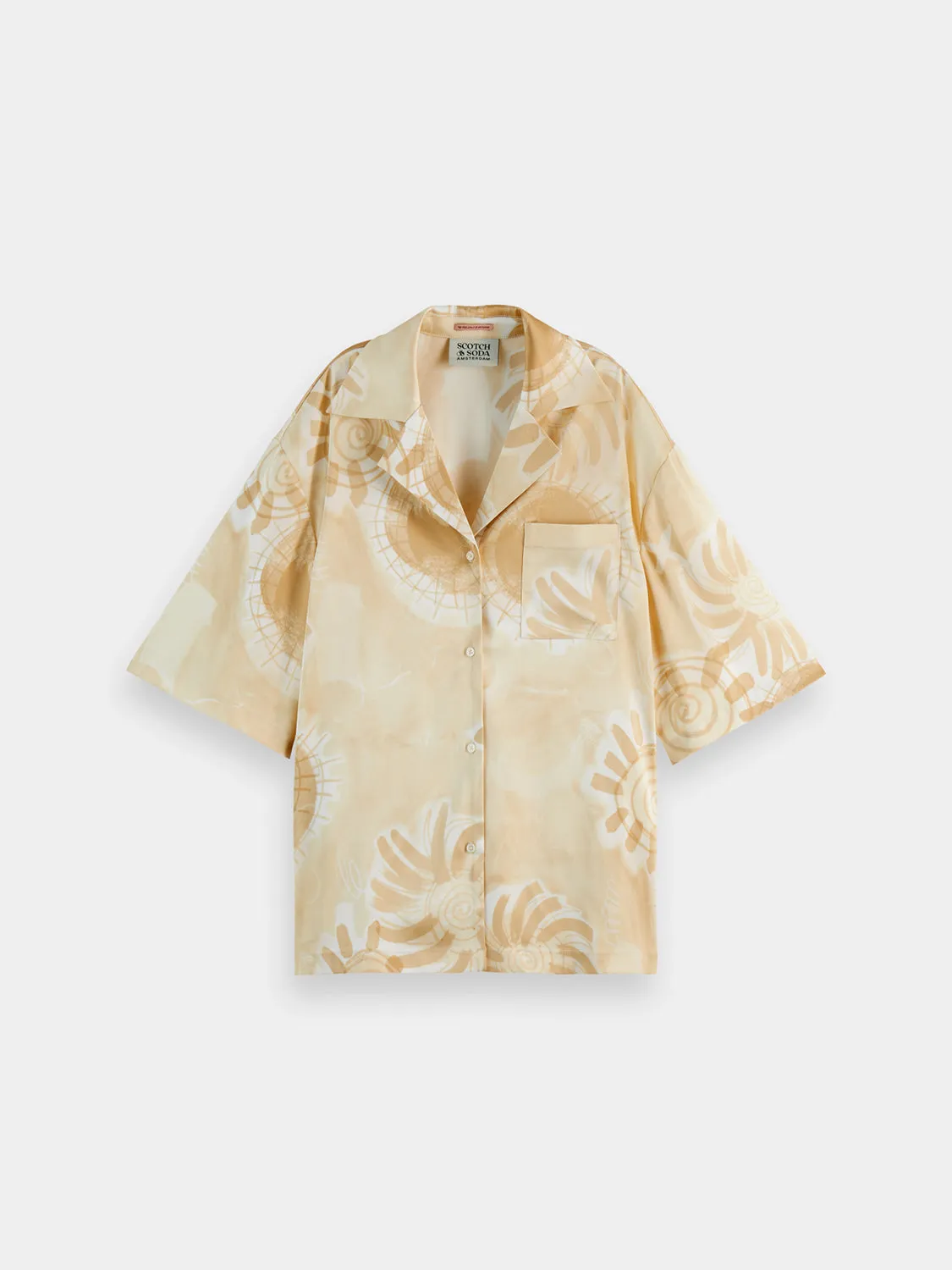 Satin short sleeved shirt sold by Scotch and Soda