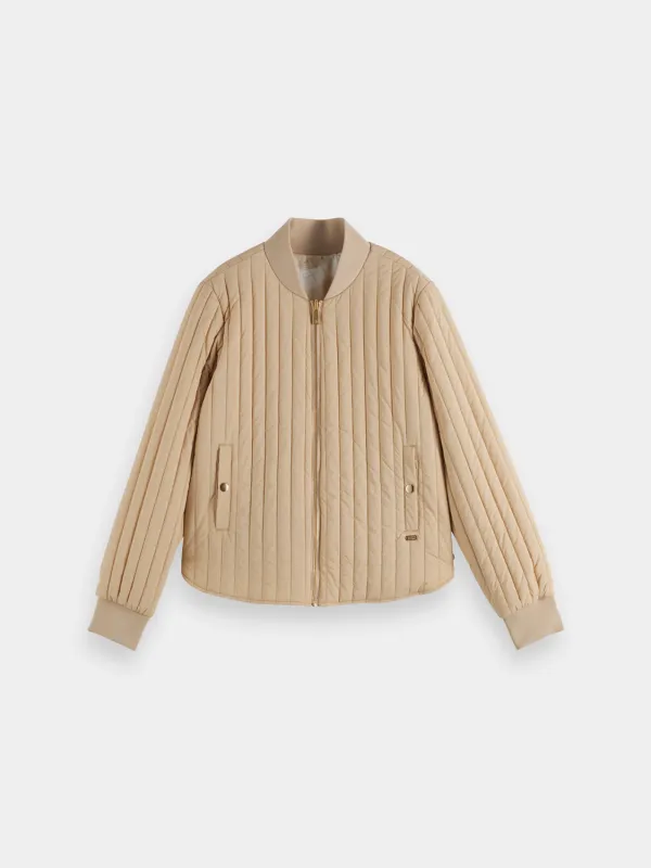 Reversible quilted bomber sold by Scotch and Soda