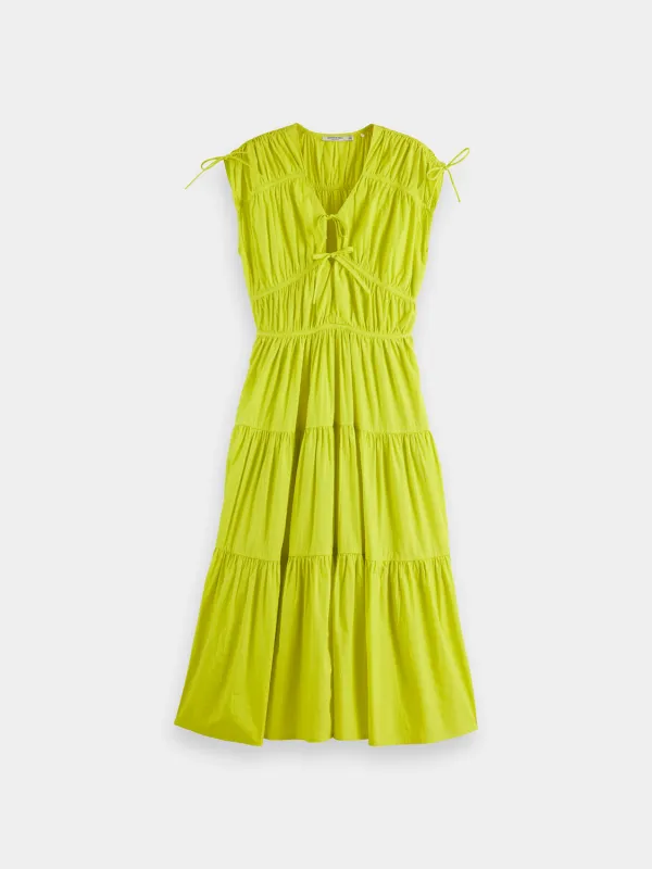 Tiered poplin midi dress sold by Scotch and Soda