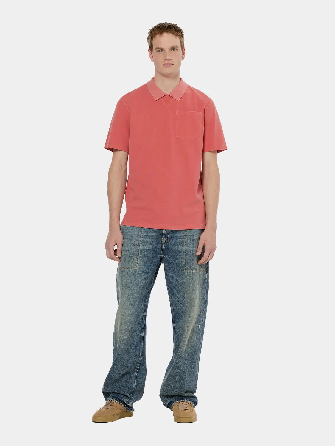 Garment-dyed polo sold by Scotch and Soda product image thumbnail 4