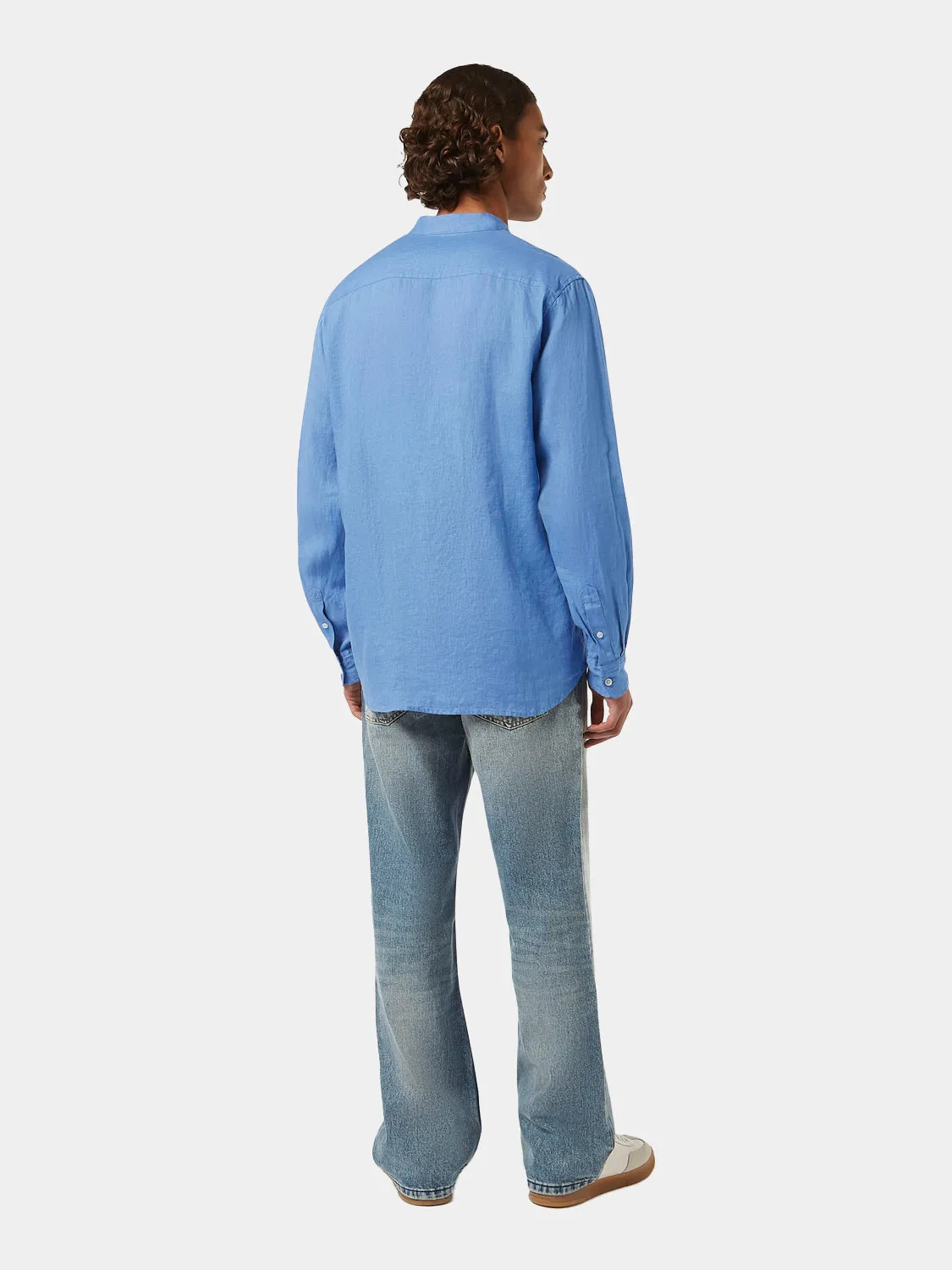 Linen stand-up collar shirt sold by Scotch & Soda product image thumbnail 3