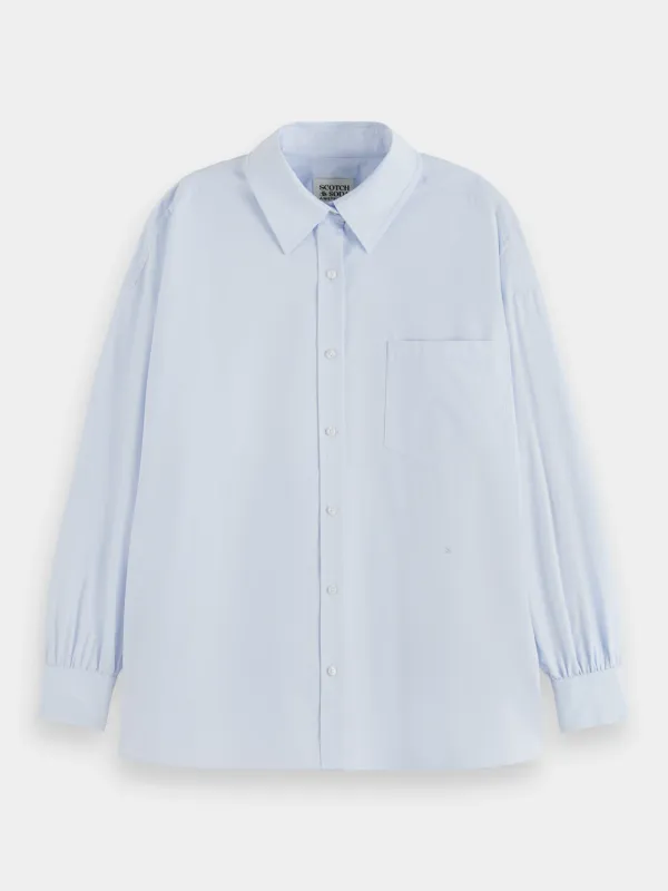 Girlfriend poplin shirt sold by Scotch and Soda