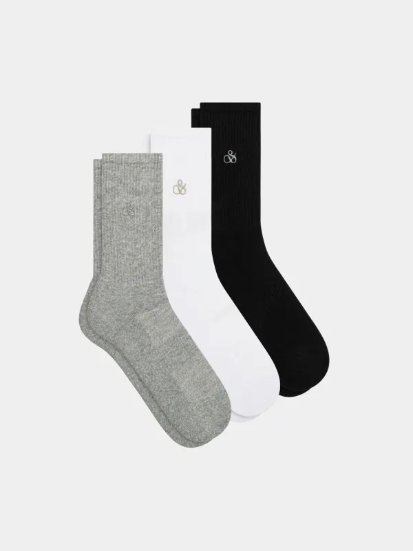 3-pack crew socks sold by Scotch and Soda