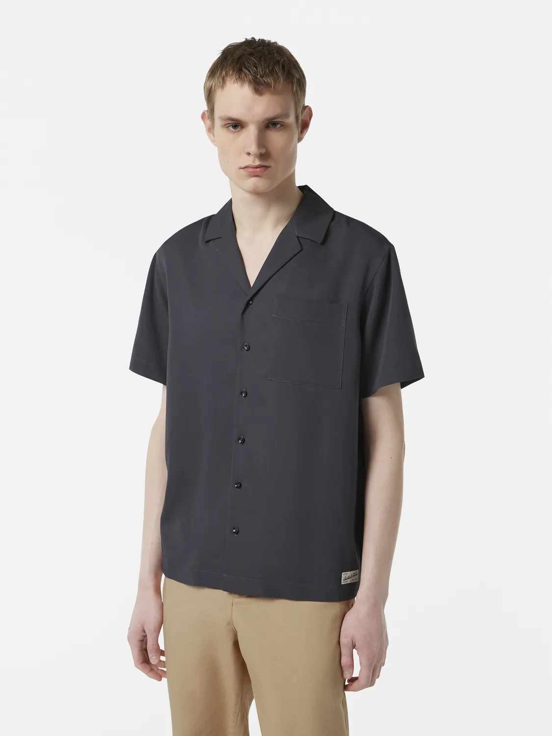 Sateen short sleeved shirt sold by Scotch and Soda product image thumbnail 2