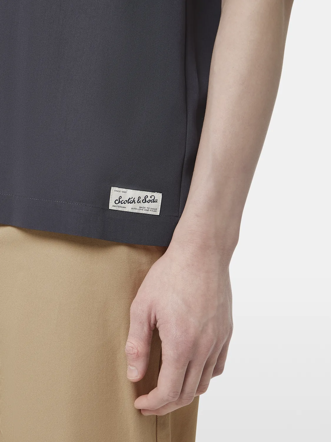 Sateen short sleeved shirt sold by Scotch and Soda product image thumbnail 5