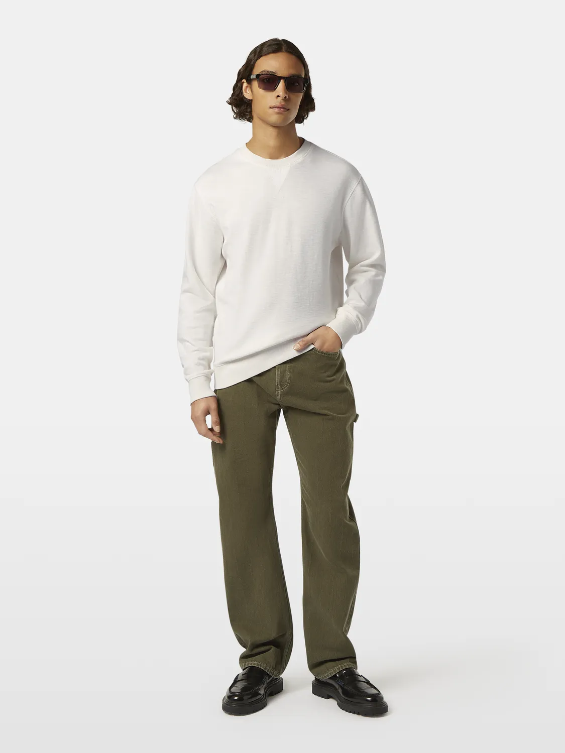 Garment-dyed sweatshirt sold by Scotch and Soda product image thumbnail 4