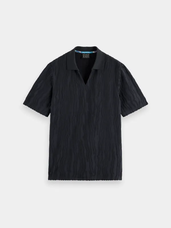 Jacquard terry polo sold by Scotch and Soda