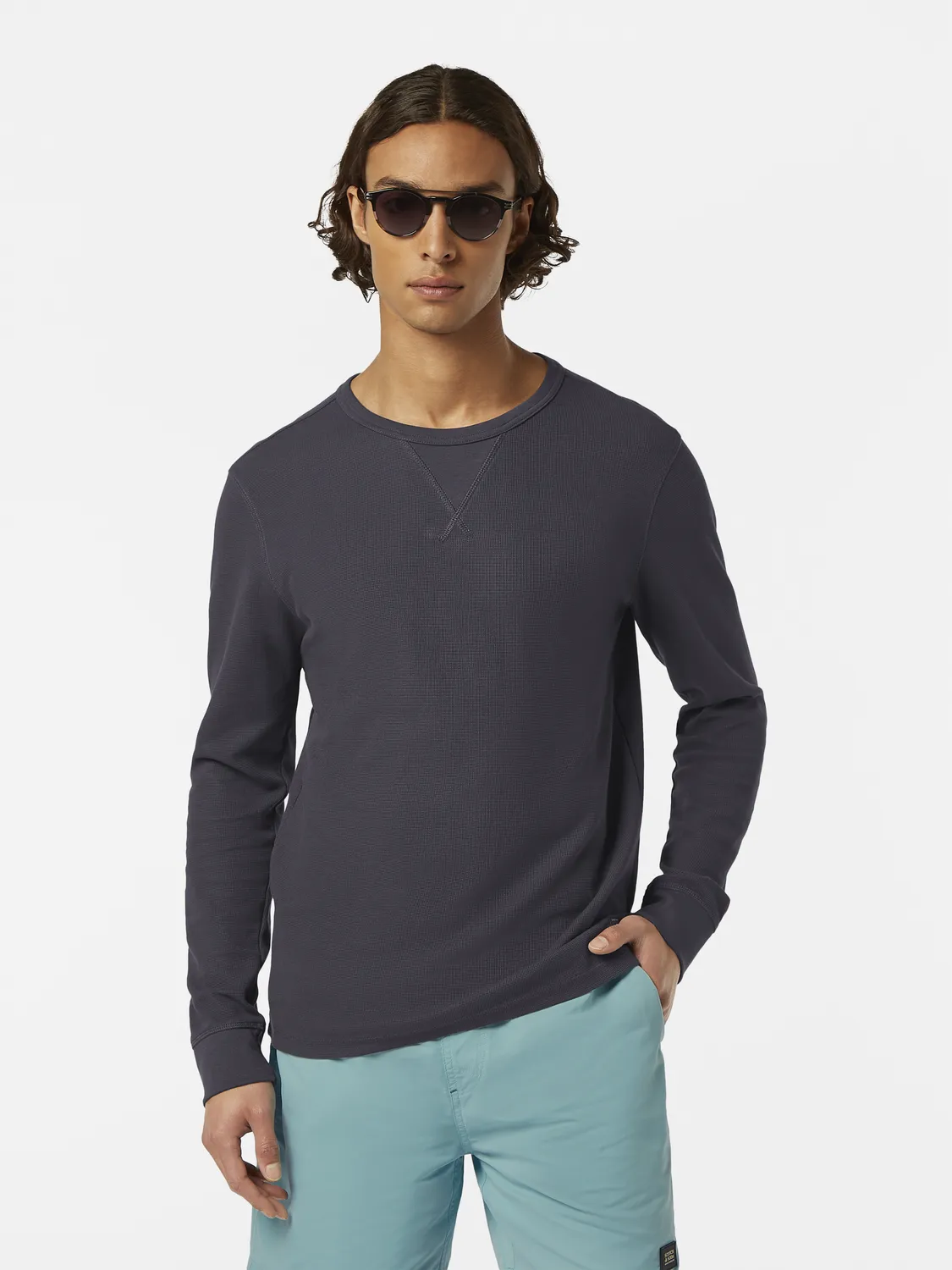 Waffle long sleeved t-shirt sold by Scotch and Soda product image thumbnail 2