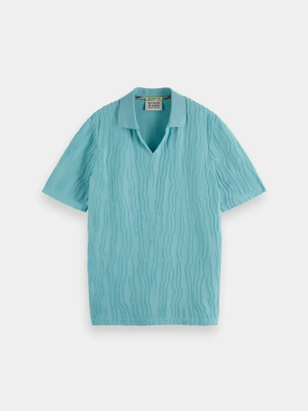 Jacquard terry polo sold by Scotch and Soda