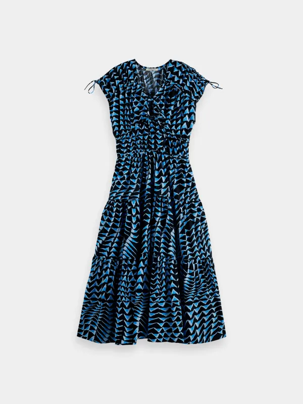 Tiered poplin midi dress sold by Scotch and Soda