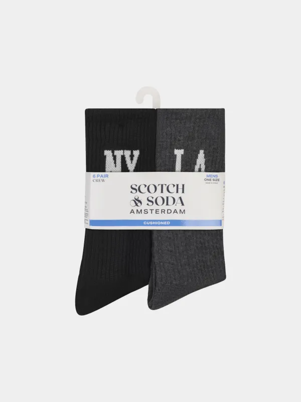 6-pack crew socks sold by Scotch and Soda