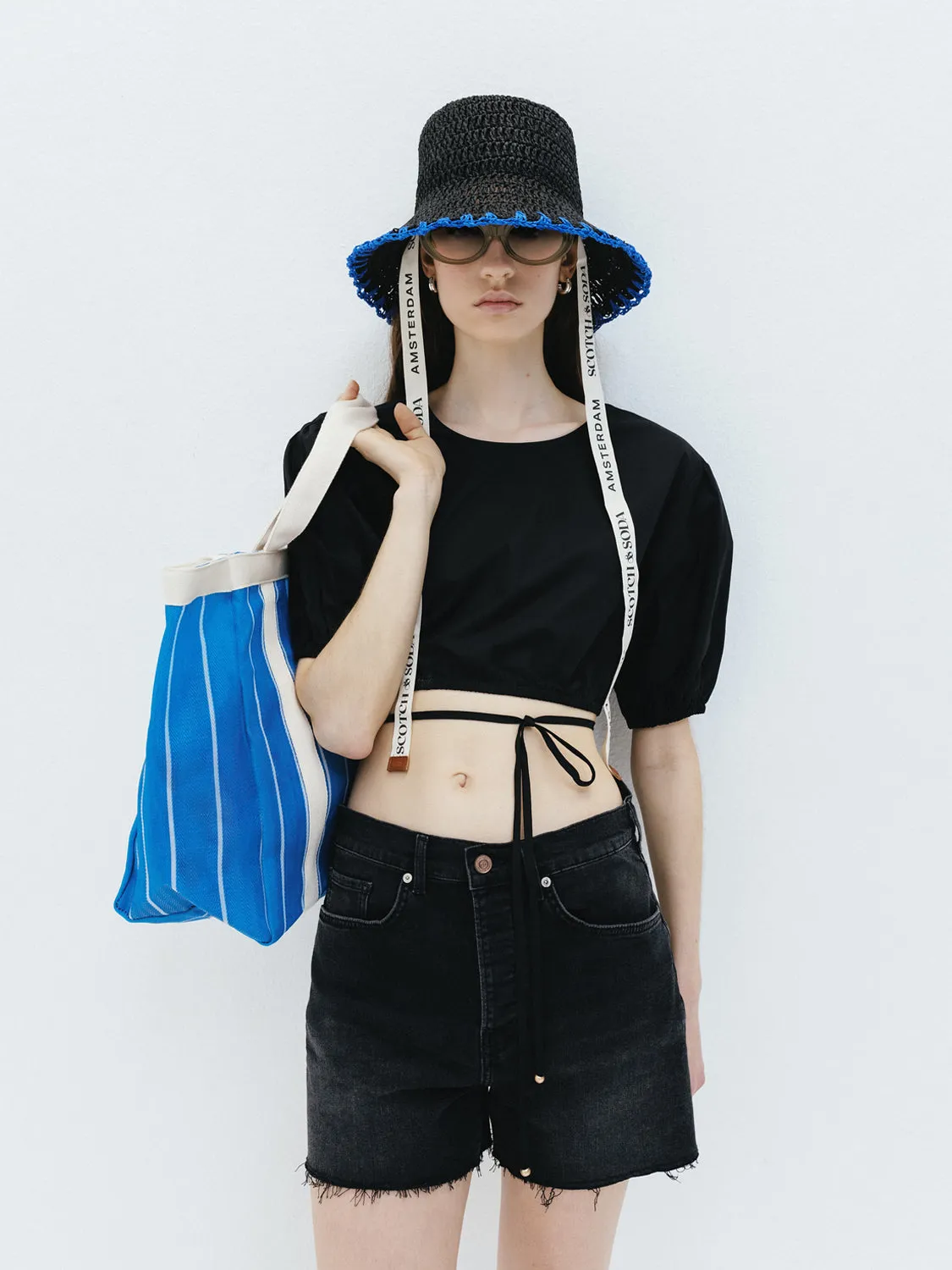 Cropped poplin top sold by Scotch and Soda product image thumbnail 5