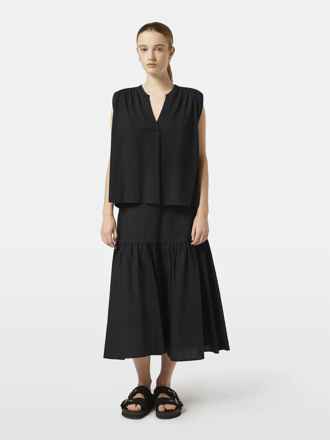 Drapey v-neck top sold by Scotch & Soda product image thumbnail 4