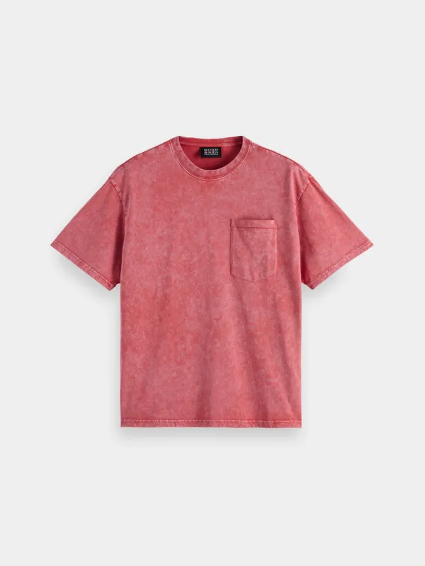 Washed pocket t-shirt sold by Scotch & Soda