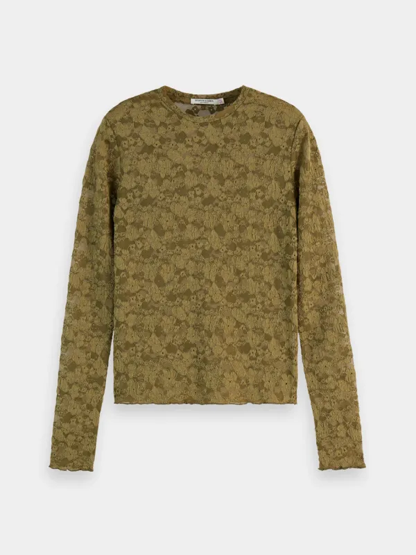 Floral lace top sold by Scotch and Soda