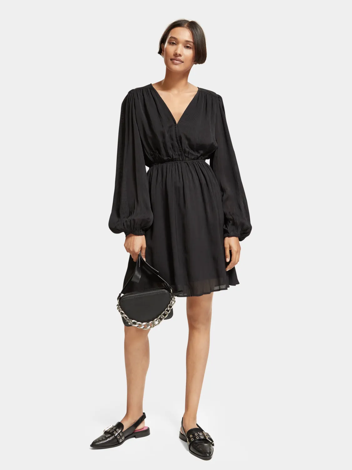 Balloon sleeve mini dress sold by Scotch & Soda product image thumbnail 5