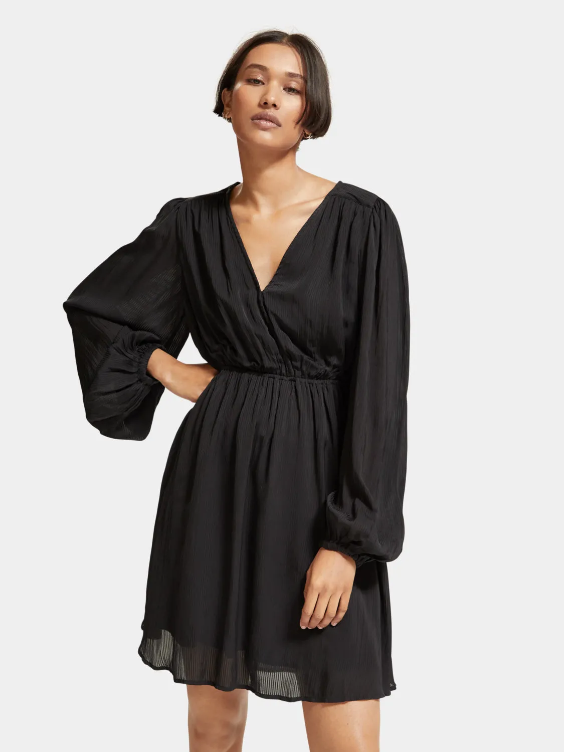 Balloon sleeve mini dress sold by Scotch & Soda