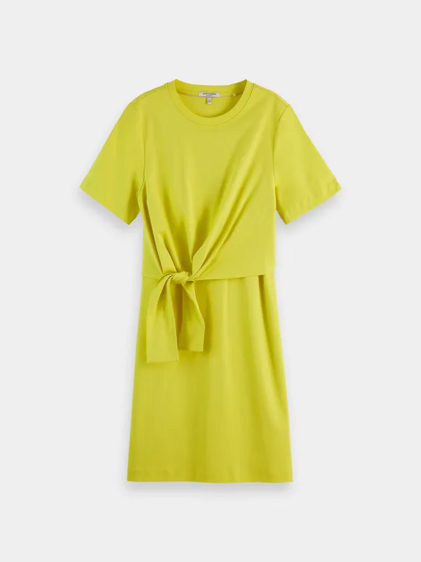 Knotted t-shirt dress sold by Scotch and Soda